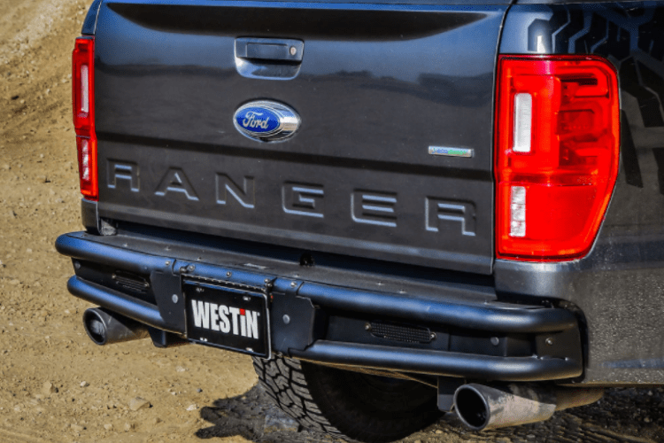 Westin 58-81085 Ford Ranger 2019-2021 Outlaw Rear Bumper Black Finish