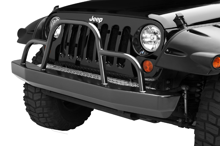 Warrior 59050 Jeep Wrangler JK 2007-2018 Rock Crawler Front Bumper With Brush Guard