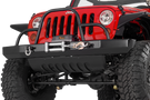 Warrior 59056 Jeep Wrangler JK 2007-2018 Rock Crawler Front Bumper Winch Ready With Brush Guard & D-Ring Mounts