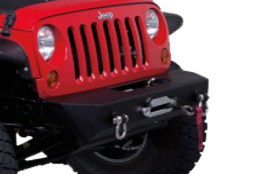 Warrior 597 Jeep Wrangler JK 2007-2018 Rock Crawler Front Bumper Stubby