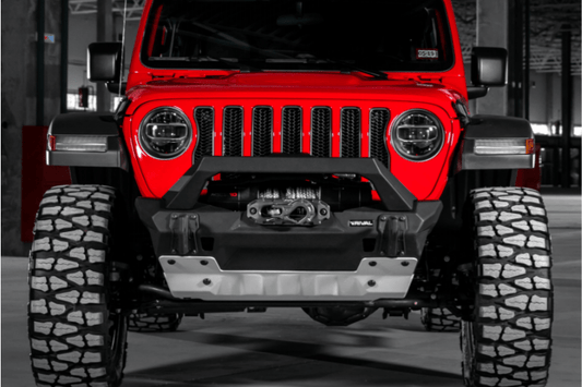 Rival Jeep Wrangler JK 2007-2018 Front Bumper Aluminum Stubby 2D.2702.1-NL