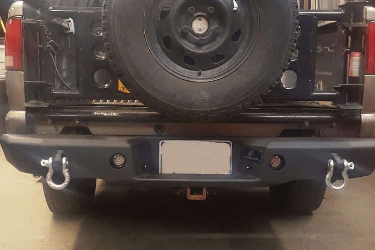 Hammerhead 600-56-0112 Chevy S10 ZR2 1994-2003 Rear Bumper Black Powdercoat