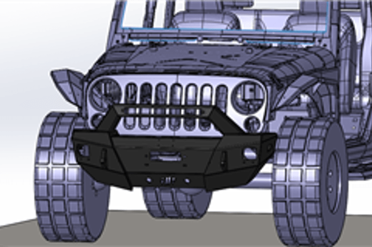 Hammerhead 600-56-0627 Jeep Wrangler JK 2007-2018 Stubby X-Series Front Bumper Winch Ready Pre-Runner