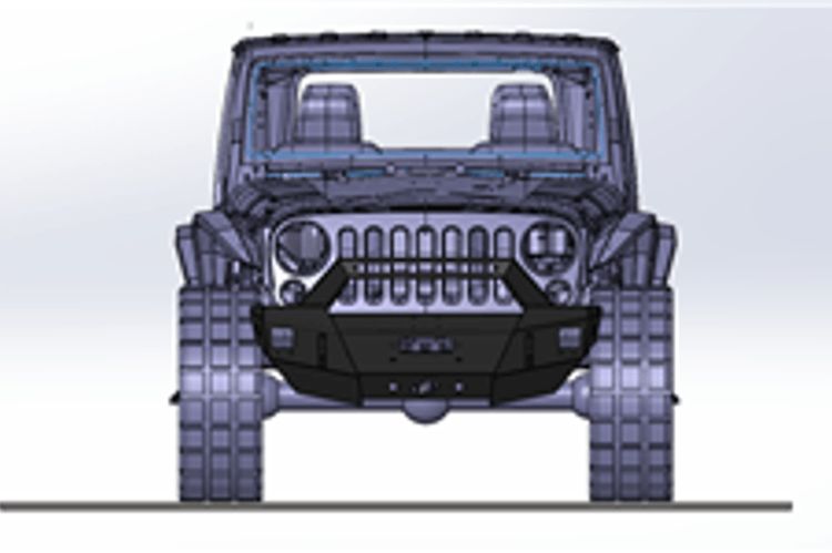 Hammerhead 600-56-0627 Jeep Wrangler JK 2007-2018 Stubby X-Series Front Bumper Winch Ready Pre-Runner