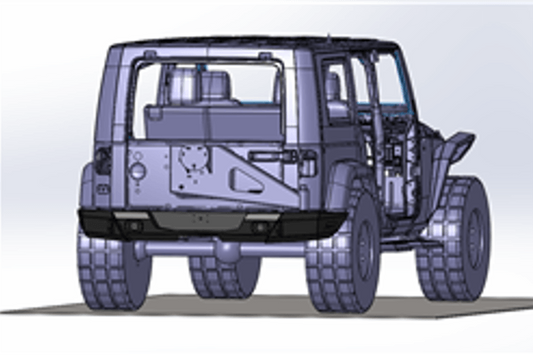Hammerhead Jeep Wrangler JK 2007-2017 Rear Bumper 600-56-0628