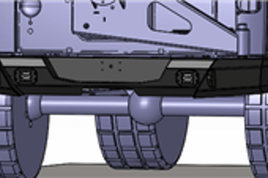 Hammerhead Jeep Wrangler JK 2007-2017 Rear Bumper 600-56-0628