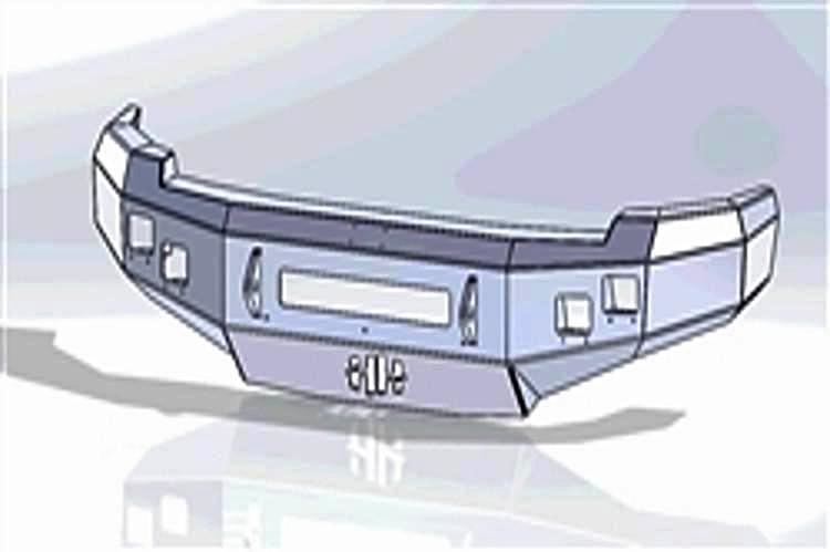 Hammerhead Chevy Silverado 1500 2007-2013 Front Bumper Low Profile No Brushguard 600-56-0673