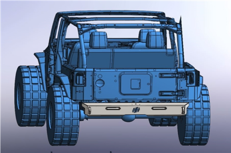 Hammerhead 600-56-0687 Jeep Wrangler JK 2007-2018 Minimalist Rear Bumper