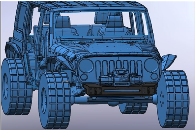 Hammerhead 600-56-0701 Jeep Wrangler JK 2007-2018 Minimalist Front Bumper Winch Ready No Brushguard