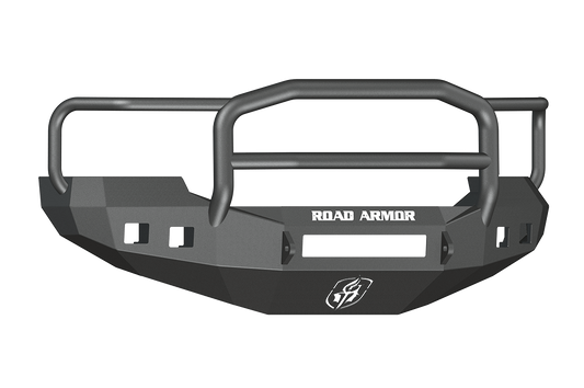 Road Armor 605R5B-NW 2005-2007 Ford F250/F350/F450 Superduty, Ford Excursion Front Bumper, Black Finish, Lonestar Guard, Stealth Series, Square Fog Light Hole, Non-Winch