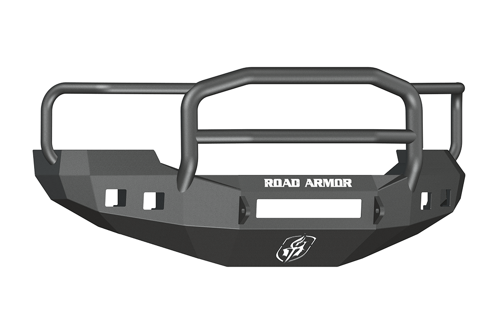 Road Armor 605R5B-NW 2005-2007 Ford F250/F350/F450 Superduty, Ford Excursion Front Bumper, Black Finish, Lonestar Guard, Stealth Series, Square Fog Light Hole, Non-Winch