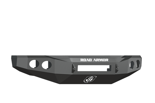 Road Armor 60800B-NW 2008-2010 Ford F250/F350/F450 Superduty Front Bumper, Black Finish, No Guard, Stealth Series, Round Fog Light Hole, Non-Winch