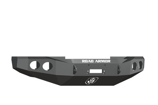 Road Armor 60800B 2008-2010 Ford F250/F350/F450 Superduty Front Bumper, Black Finish, No Guard, Stealth Series, Round Fog Light Hole, Winch-Ready