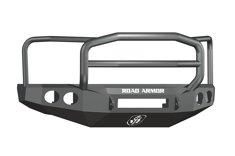 Road Armor 60805B-NW 2008-2010 Ford F250/F350/F450 Superduty Front Bumper, Black Finish, Lonestar Guard, Stealth Series, Round Fog Light Hole, Non-Winch
