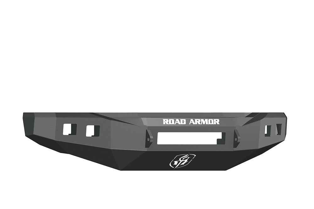 Road Armor 608R0B-NW 2008-2010 Ford F250/F350/F450 Superduty Front Bumper, Black Finish, No Guard, Stealth Series, Square Fog Light Hole, Non-Winch