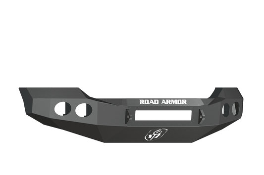 Road Armor 61100B-NW 2011-2016 Ford F250/F350/F450 Superduty Front Bumper, Black Finish, No Guard, Stealth Series, Round Fog Light Hole, Non-Winch