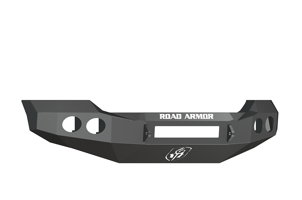 Road Armor 61100B-NW 2011-2016 Ford F250/F350/F450 Superduty Front Bumper, Black Finish, No Guard, Stealth Series, Round Fog Light Hole, Non-Winch