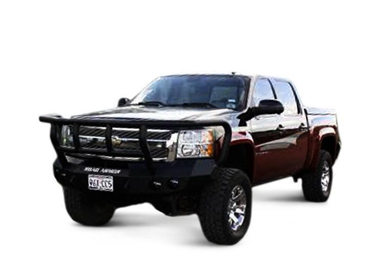Road Armor 61102B 2011-2016 Ford F250/F350/F450 Superduty Front Bumper, Black Finish, Titan II Guard, Stealth Series, Round Fog Light Hole, Winch-Ready