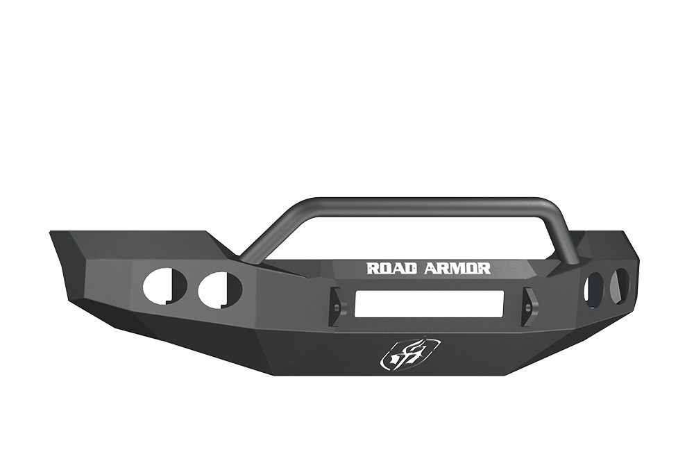 Road Armor 61104B-NW 2011-2016 Ford F250/F350/F450 Superduty Front Bumper, Black Finish, Pre-Runner Style, Stealth Series, Round Fog Light Hole, Non-Winch