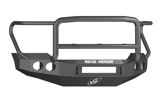 Road Armor 61105B-NW 2011-2016 Ford F250/F350/F450 Superduty Front Bumper, Black Finish, Lonestar Guard, Stealth Series, Round Fog Light Hole, Non-Winch