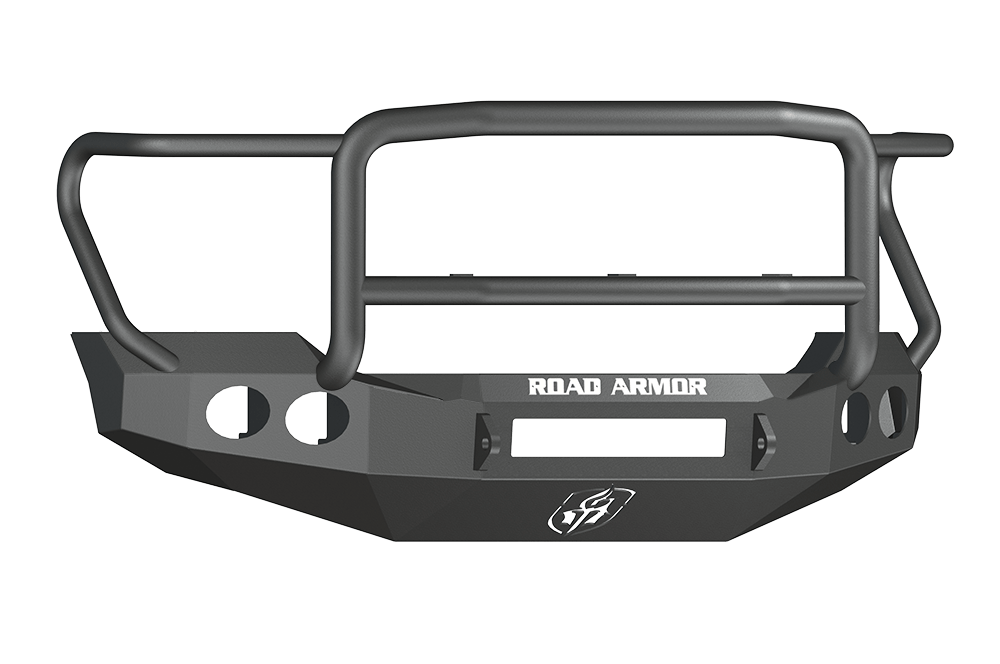 Road Armor 61105B-NW 2011-2016 Ford F250/F350/F450 Superduty Front Bumper, Black Finish, Lonestar Guard, Stealth Series, Round Fog Light Hole, Non-Winch