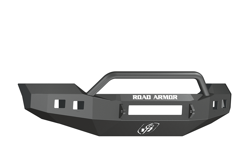 Road Armor 611R4B-NW 2011-2016 Ford F250/F350/F450 Superduty Front Bumper, Black Finish, Pre-Runner Style, Stealth Series, Square Fog Light Hole, Non-Winch
