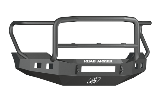 Road Armor 611R5B-NW 2011-2016 Ford F250/F350/F450 Superduty Front Bumper, Black Finish, Lonestar Guard, Stealth Series, Square Fog Light Hole, Non-Winch