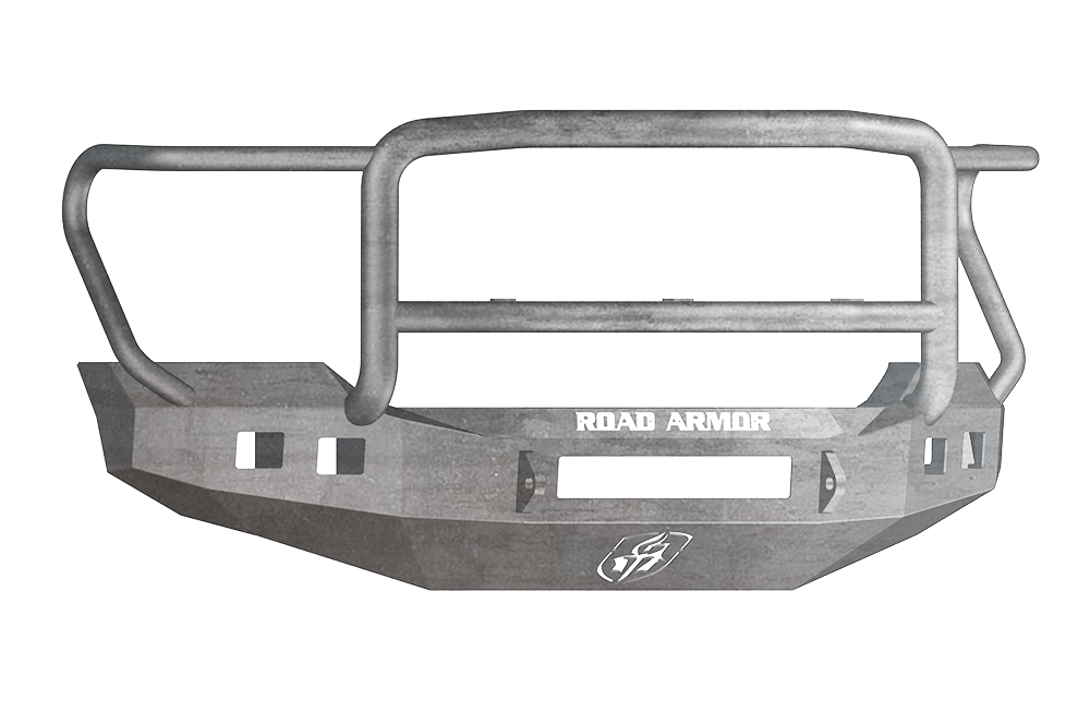 Road Armor 611R5Z-NW 2011-2016 Ford F250/F350/F450 Superduty Front Bumper, Raw, Lonestar Guard, Stealth Series, Square Fog Light Hole, Non-Winch