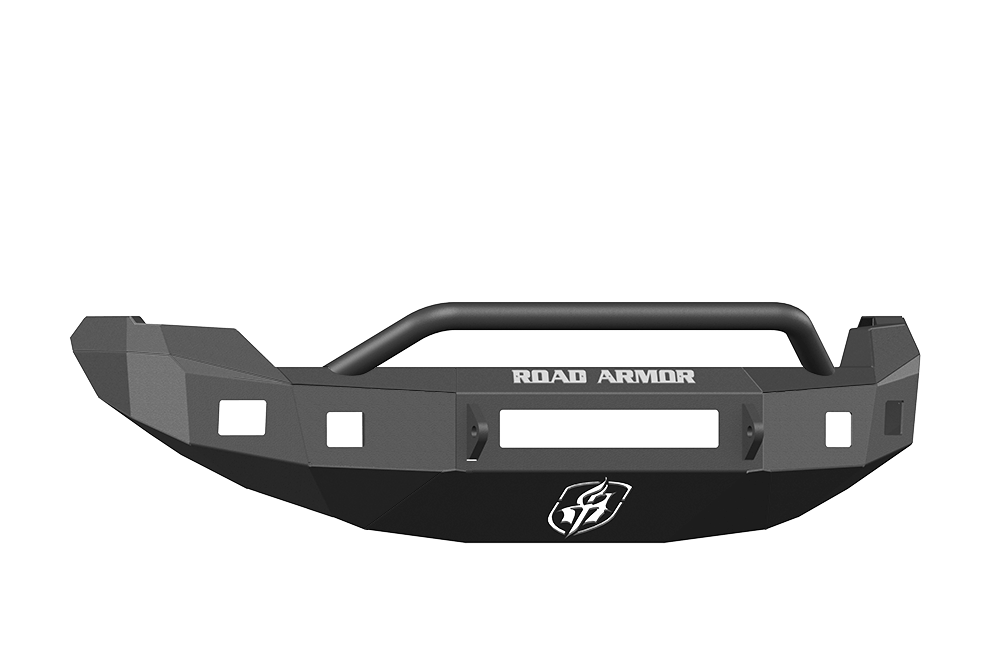Road Armor 613R4B-NW 2009-2014 Ford F150 Front Bumper, Black Finish, Pre-Runner Style, Stealth Series, Square Fog Light Hole, Non-Winch