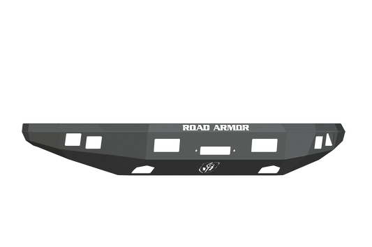 Road Armor 614R0B 2010-2014 Ford F150 Raptor Front Bumper, Black Finish, No Guard, Stealth Series, Square Fog Light Hole, Winch-Ready