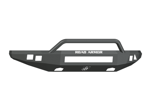 Road Armor 614R4B-NW 2010-2014 Ford F150 Raptor Front Bumper, Black Finish, Pre-Runner Style, Stealth Series, Square Fog Light Hole, Non-Winch