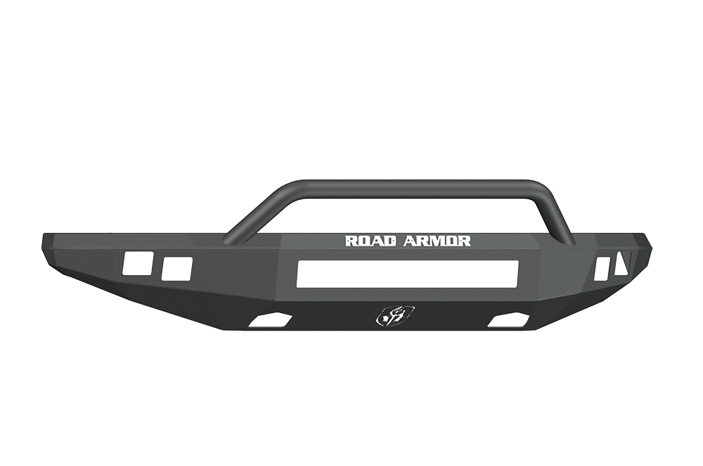 Road Armor 614R4B-NW 2010-2014 Ford F150 Raptor Front Bumper, Black Finish, Pre-Runner Style, Stealth Series, Square Fog Light Hole, Non-Winch