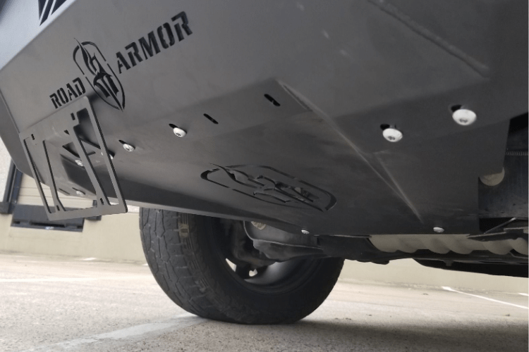Road Armor 4131XFSPB Dodge Ram 15002 2013-2018 Spartan Front Bumper Bolt-on Accessory Skid Plate Guard Texture Black