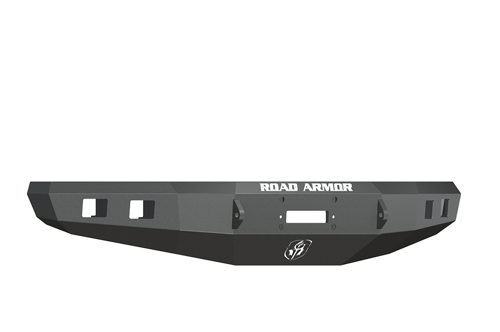 Road Armor 615R0B 2015-2017 Ford F150 Front Bumper, Black Finish, No Guard, Stealth Series, Square Fog Light Hole, Winch-Ready