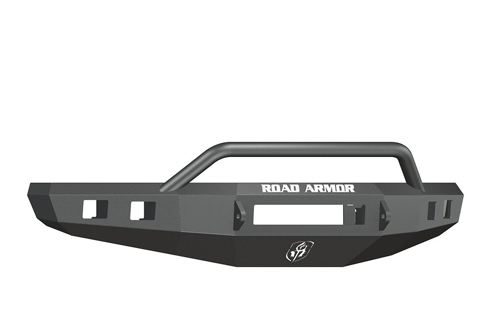 Road Armor 615R4B-NW 2015-2017 Ford F150 Front Bumper, Black Finish, Pre-Runner Style, Stealth Series, Square Fog Light Hole, Non-Winch