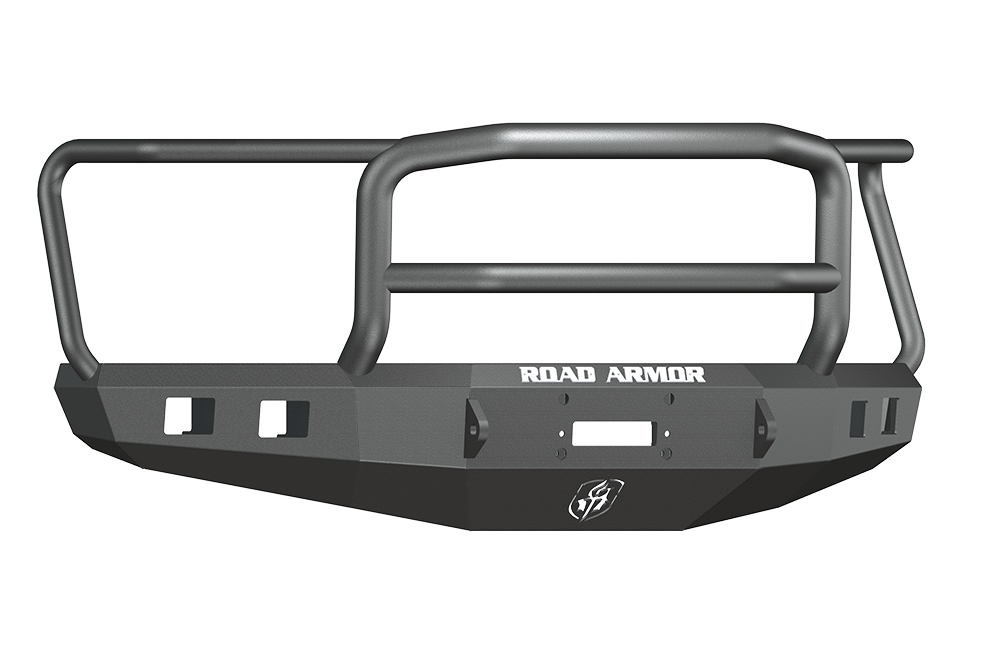 Road Armor 615R5B 2015-2017 Ford F150 Front Bumper, Black Finish, Lonestar Guard, Stealth Series, Square Fog Light Hole, Winch-Ready