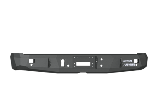 Road Armor 61600B 2015-2017 Ford F150 Rear Bumper, Black Finish, No Guard, Stealth Series, Rectangle, Winch-Ready