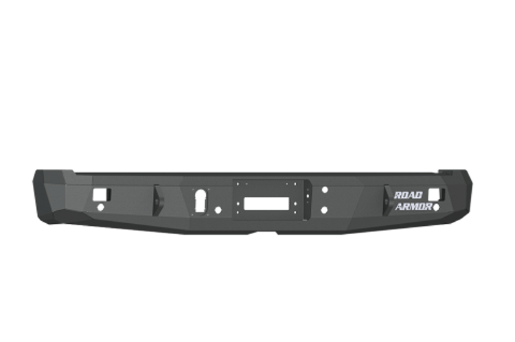 Road Armor 61600B 2015-2017 Ford F150 Rear Bumper, Black Finish, No Guard, Stealth Series, Rectangle, Winch-Ready
