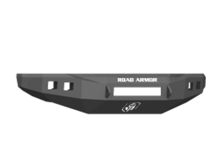 Road Armor 61740B-NW 2017-2018 Ford F450/F550 Superduty Stealth Front Non-Winch Bumper No Guard, Black Finish and Square Fog Light Hole