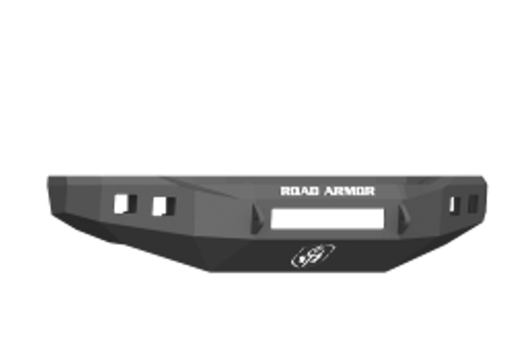 Road Armor 617F0B-NW 2017-2018 Ford F250/F350 Superduty Stealth Front Non-Winch Bumper No Guard, Black Finish and Square Fog Light Hole