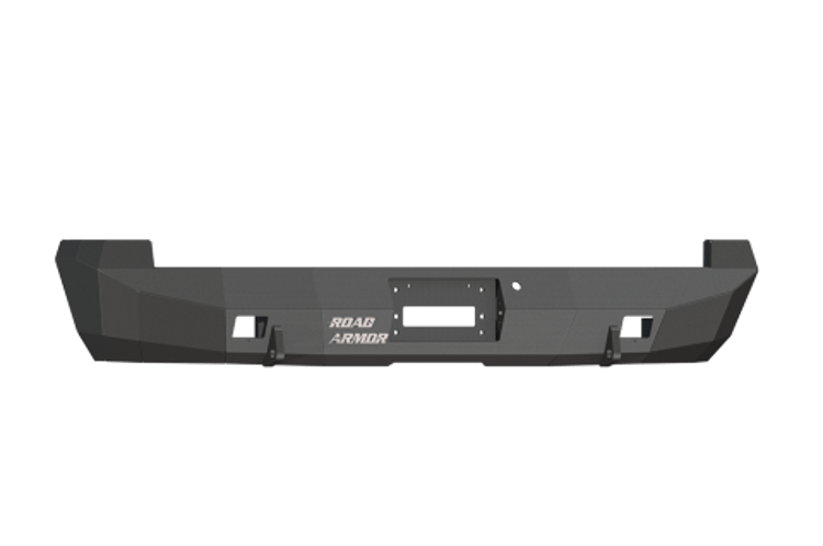 Road Armor 61800B 2008-2016 Ford F250/F350/F450 Superduty Rear Bumper, Black Finish, No Guard, Stealth Series, Rectangle, Winch-Ready