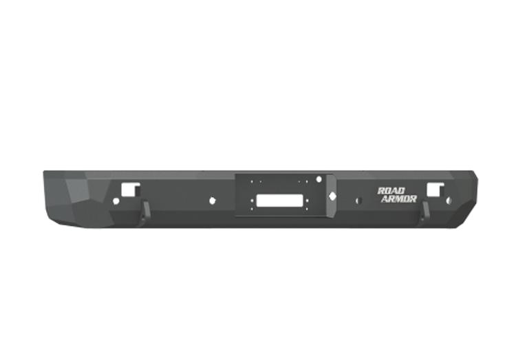 Road Armor 62000B 2009-2014 Ford F150 Rear Bumper, Black Finish, No Guard, Stealth Series, Rectangle, Winch-Ready