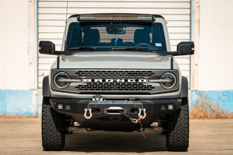 Road Armor Stealth 6213F10B 2021-2023 Ford Bronco Front Bumper Base Recessed Winch