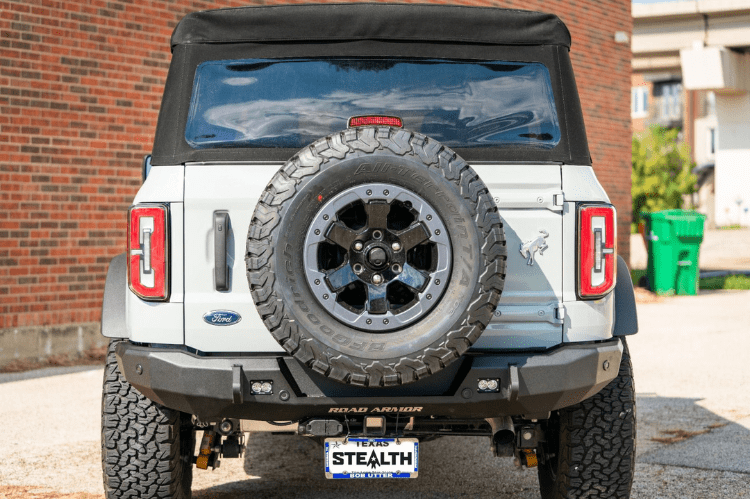 Road Armor Stealth 6213R3B 2021-2023 Ford Bronco Rear Bumper Slim Fit