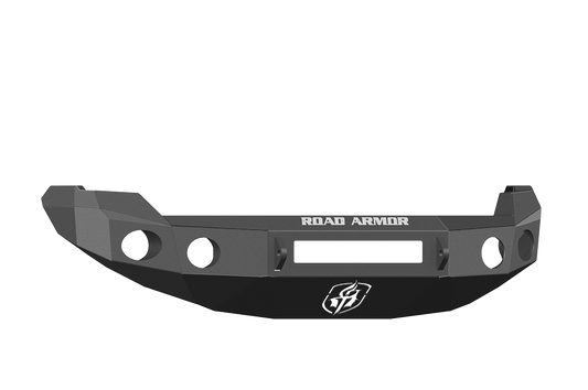Road Armor 66130B-NW 2009-2014 Ford F150 Front Bumper, Black Finish, No Guard, Stealth Series, Round Fog Light Hole, Non-Winch
