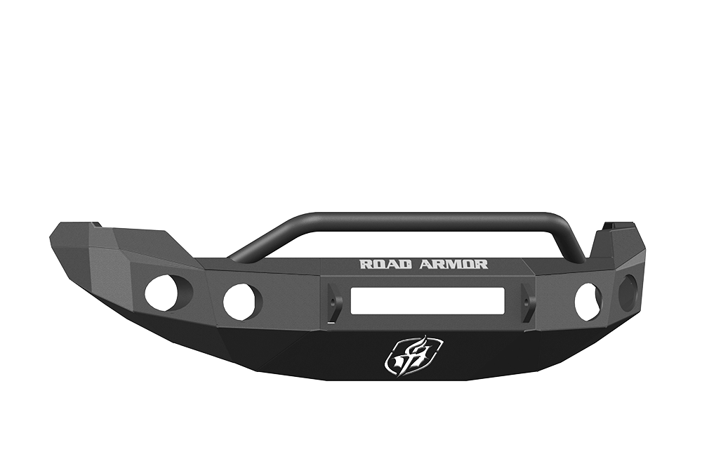 Road Armor 66134B-NW 2009-2014 Ford F150 Front Bumper, Black Finish, Pre-Runner Style, Stealth Series, Round Fog Light Hole, Non-Winch