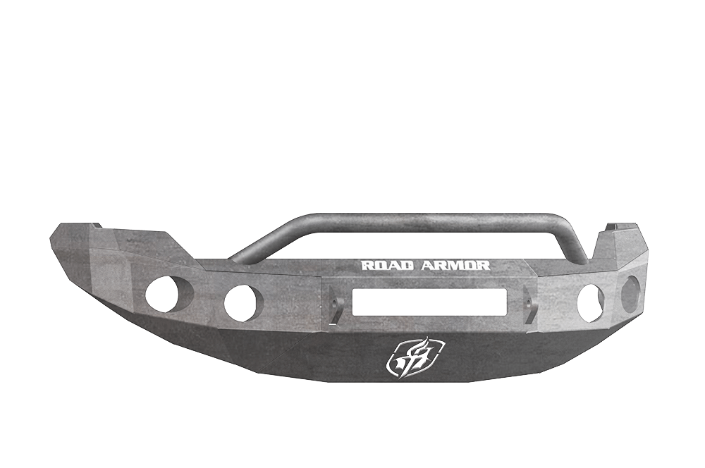 Road Armor 66134Z-NW 2009-2014 Ford F150 Front Bumper, Raw, Pre-Runner Style, Stealth Series, Round Fog Light Hole, Non-Winch