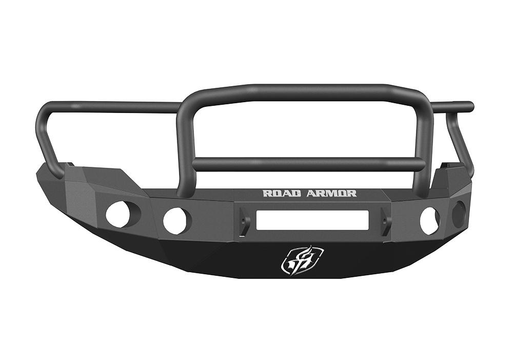 Road Armor 66135B-NW 2009-2014 Ford F150 Front Bumper, Black Finish, Lonestar Guard, Stealth Series, Round Fog Light Hole, Non-Winch