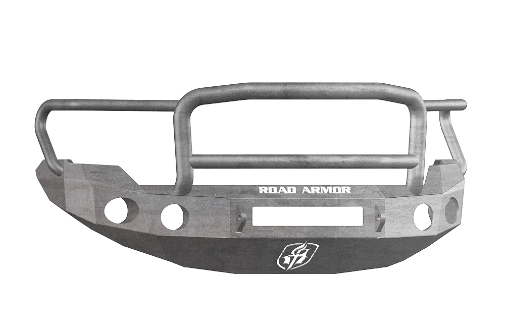 Road Armor 66135Z-NW 2009-2014 Ford F150 Front Bumper, Raw, Lonestar Guard, Stealth Series, Round Fog Light Hole, Non-Winch