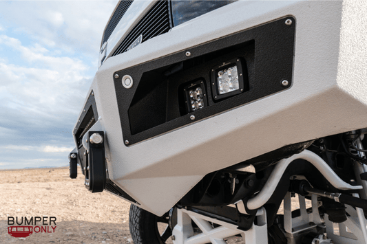 Bodyguard GAT16EN1B Toyota Tacoma 2016-2021 A2L Base Front Bumper Single Light Bar Cutout Bare Metal